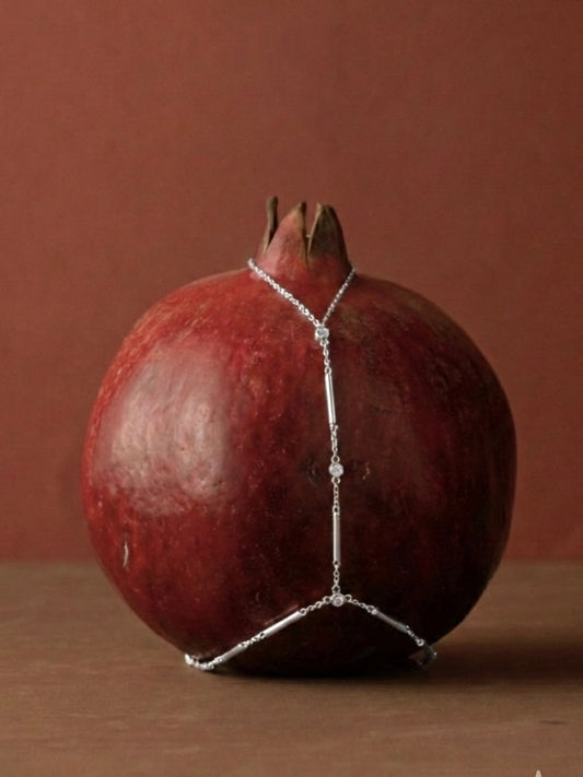 925 Ayar Gümüş Taş Çubuk Detaylı Şahmeran – Zirkon Taşlı Ayarlanabilir El Zinciri