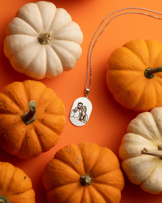 Kişiye Özel Fotoğraf Kolye – 925 Ayar Gümüş Üzerine Lazer Oyma Sevgili Hediyesi