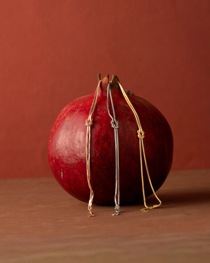 925 Ayar Gümüş Love Knot Bileklik - Aşk Düğüm Bileklik