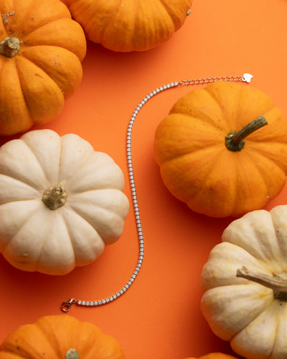 925 Ayar Gümüş Zirkon Taşlı Su Yolu Tennis Bileklik