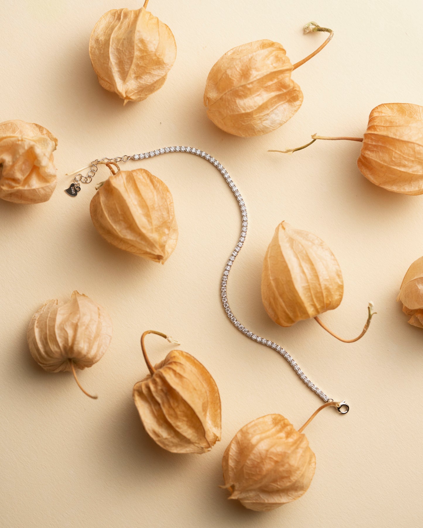 925 Ayar Gümüş Zirkon Taşlı Su Yolu Tennis Bileklik