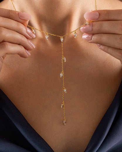 925 Ayar Gümüş Y Lariat Kolye