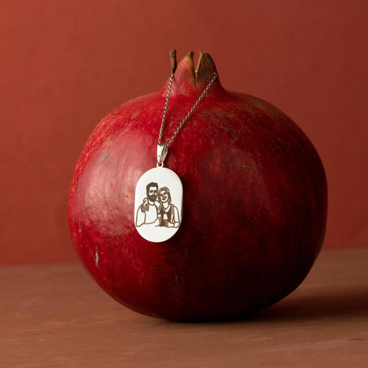 925 Ayar Gümüş Kişileştirilebilir Kolye